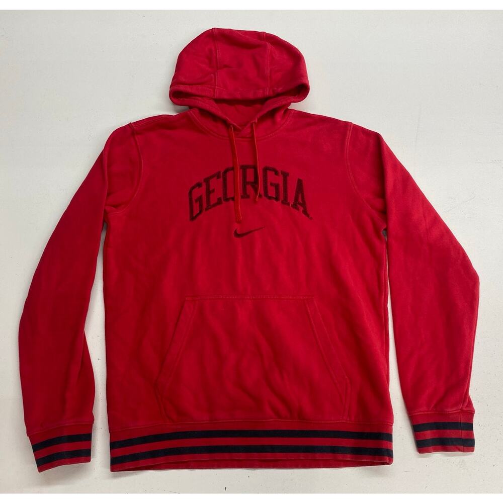 Nike Georgia Bulldogs center swoosh stitched graphic pullover hoodie, M